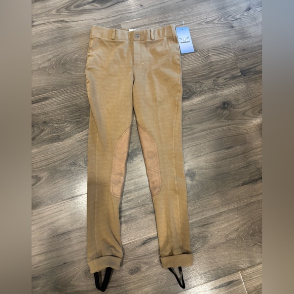 Tuff Rider Tan Kids Riding Pants Size 12 - Picture 1 of 4